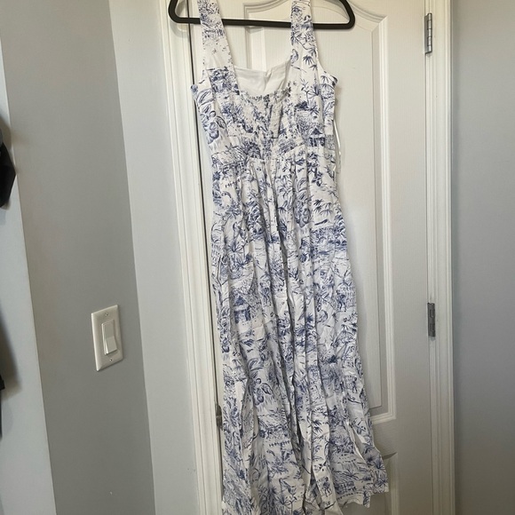 NWT Joie Navy and White Dress with Removable Blue thin, cropped Sweater - Picture 10 of 13